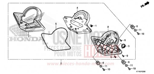 COMPTEUR CBR125RSF de 2015